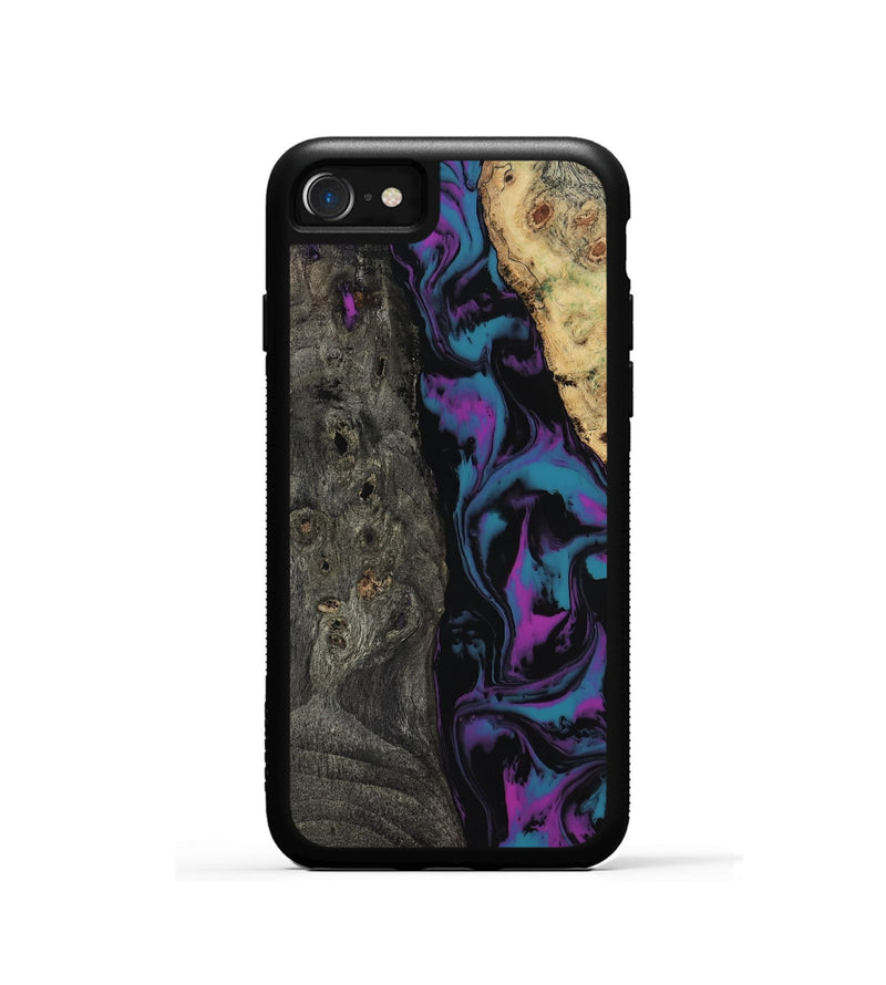 iPhone SE Wood Phone Case - Araceli (Purple, 817197)