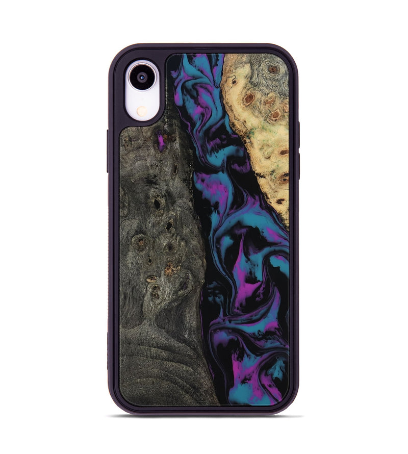 iPhone Xr Wood Phone Case - Araceli (Purple, 817197)