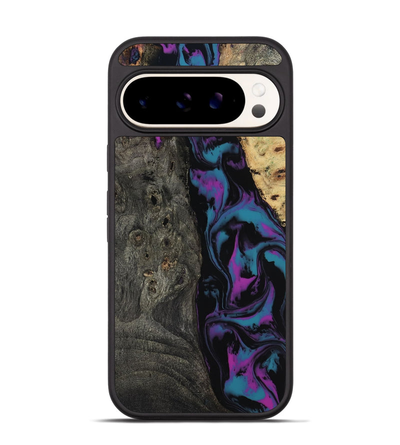 Pixel 9 Wood Phone Case - Araceli (Purple, 817197)