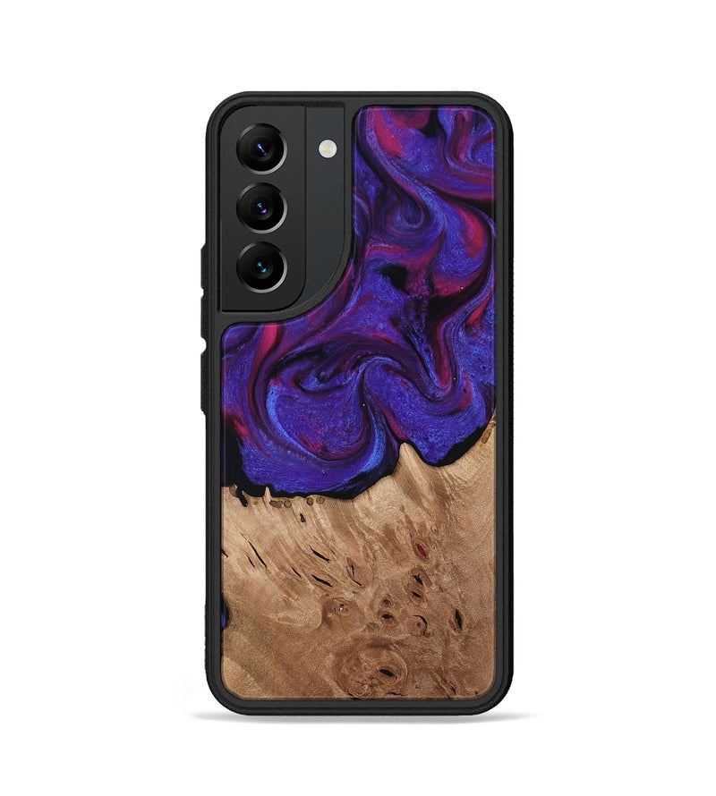 Galaxy S22 Wood Phone Case - Tempie (Purple, 817198)