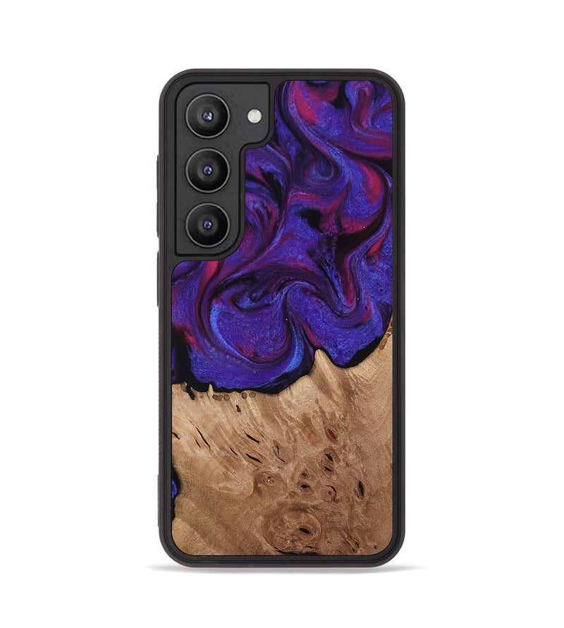 Galaxy S23 Wood Phone Case - Tempie (Purple, 817198)