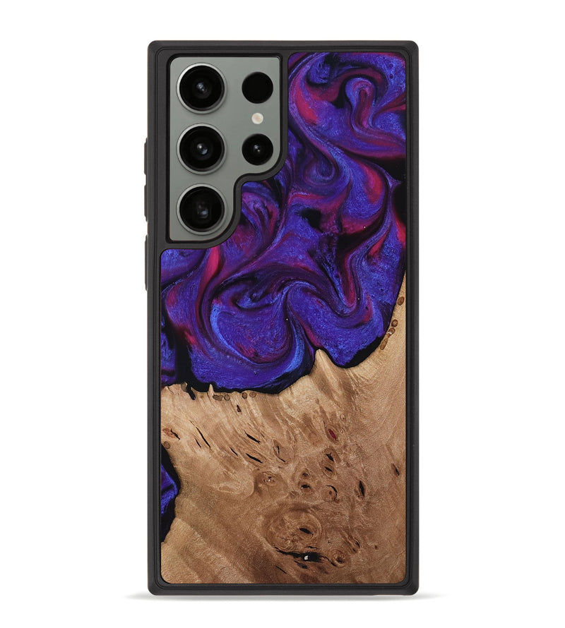Galaxy S23 Ultra Wood Phone Case - Tempie (Purple, 817198)