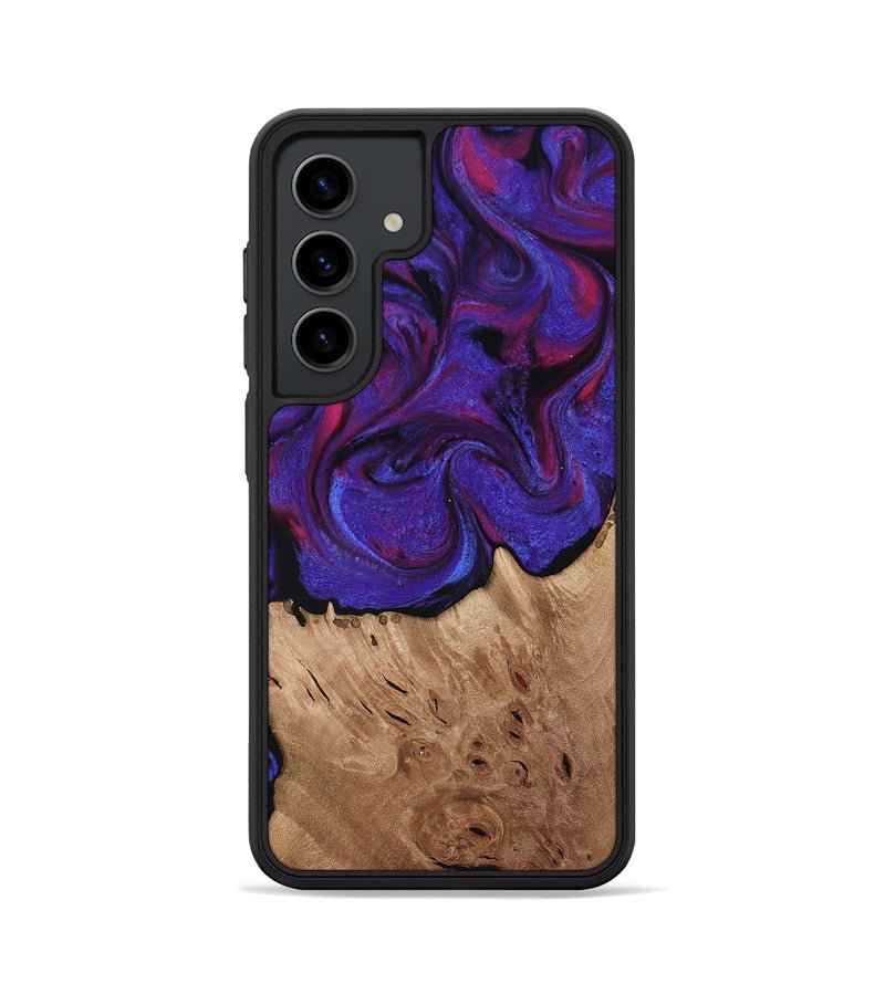 Galaxy S24 Wood Phone Case - Tempie (Purple, 817198)