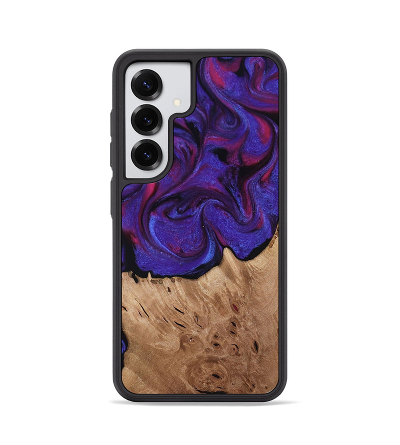 Galaxy S25 Wood Phone Case - Tempie (Purple, 817198)