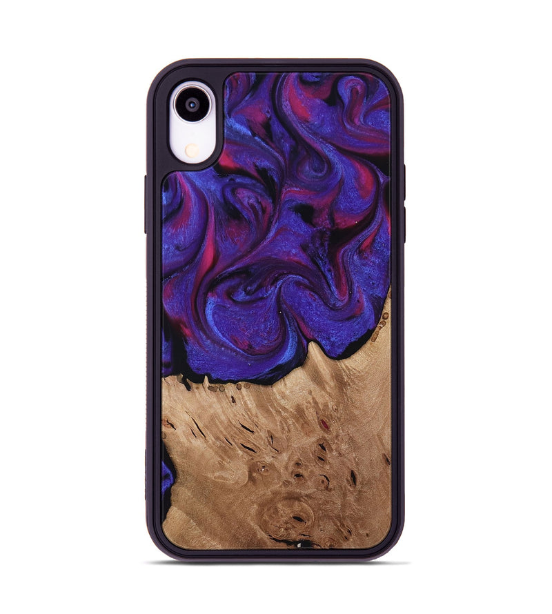 iPhone Xr Wood Phone Case - Tempie (Purple, 817198)