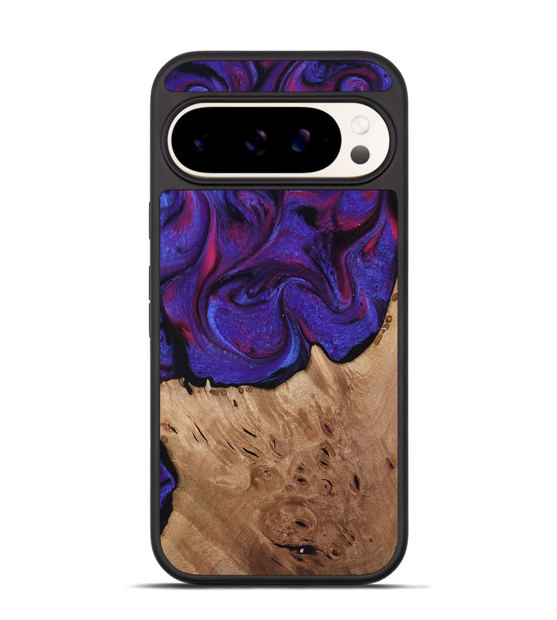 Pixel 9 Wood Phone Case - Tempie (Purple, 817198)