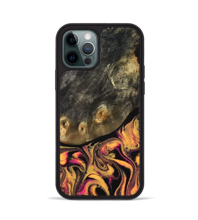 iPhone 12 Pro Wood Phone Case - Leander (Neon, 817204)