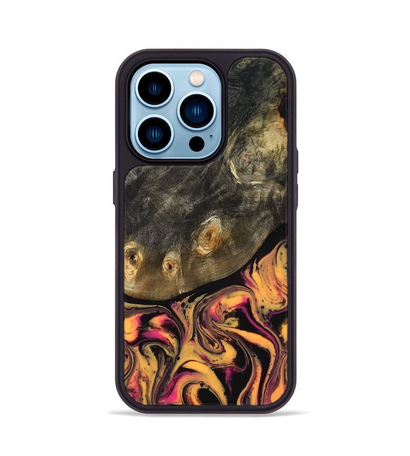 iPhone 14 Pro Wood Phone Case - Leander (Neon, 817204)