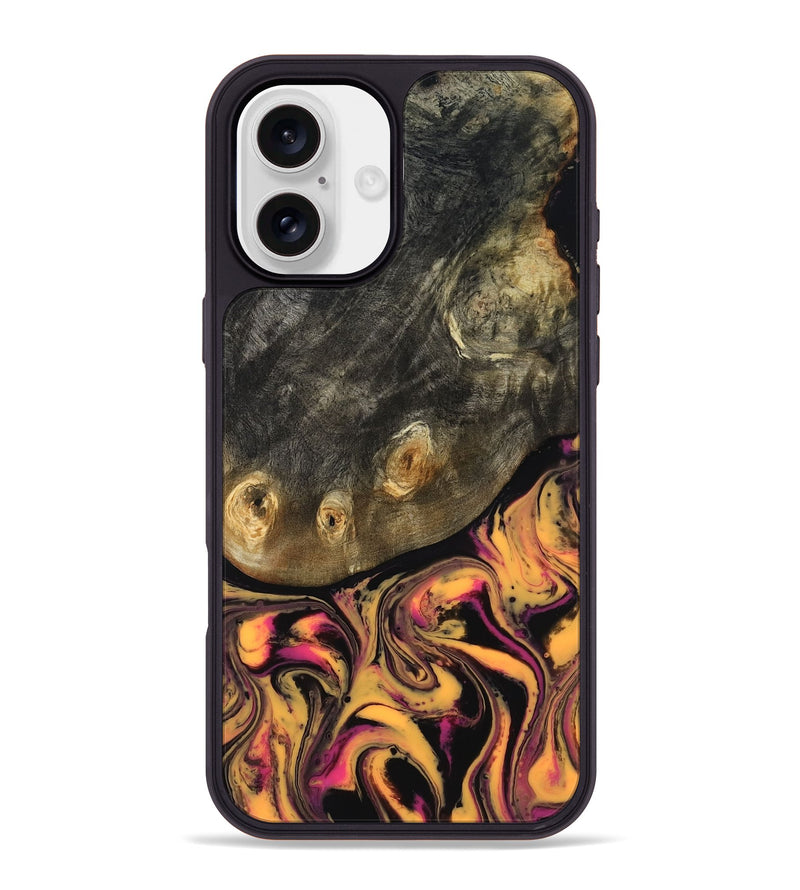 iPhone 16 Plus Wood Phone Case - Leander (Neon, 817204)