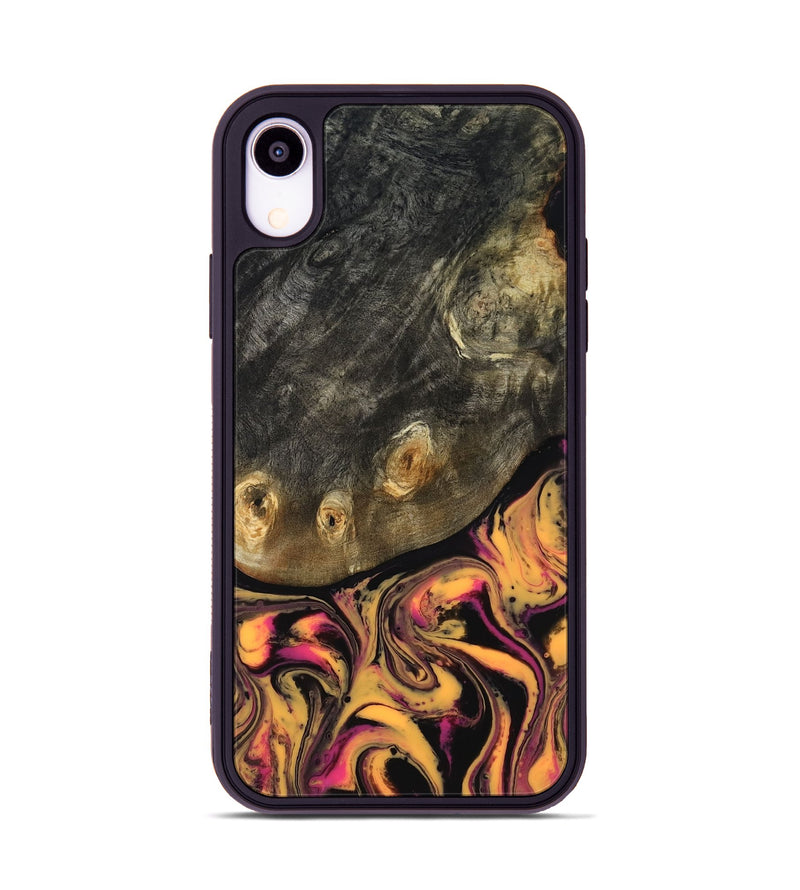 iPhone Xr Wood Phone Case - Leander (Neon, 817204)