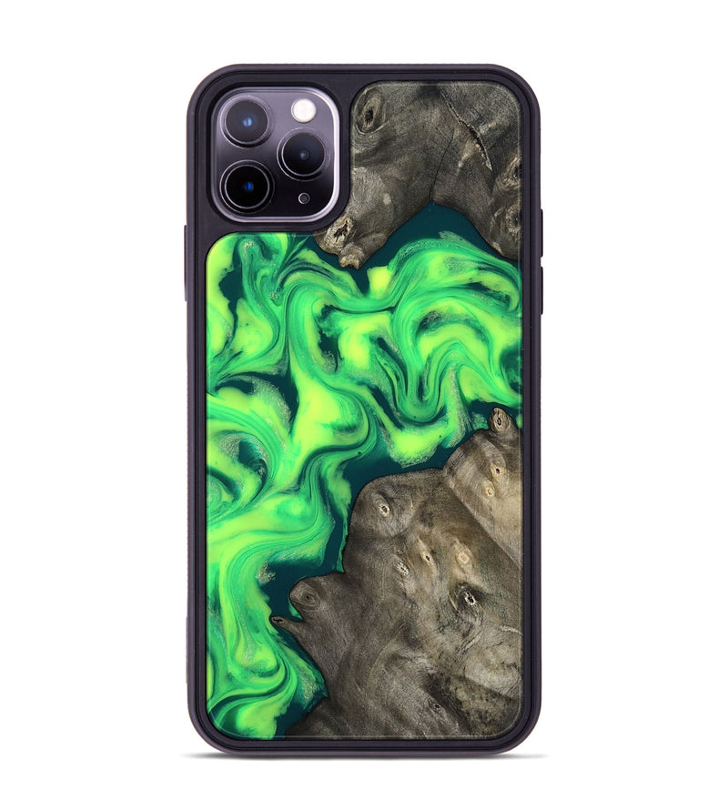 iPhone 11 Pro Max Wood Phone Case - Gael (Neon, 817205)