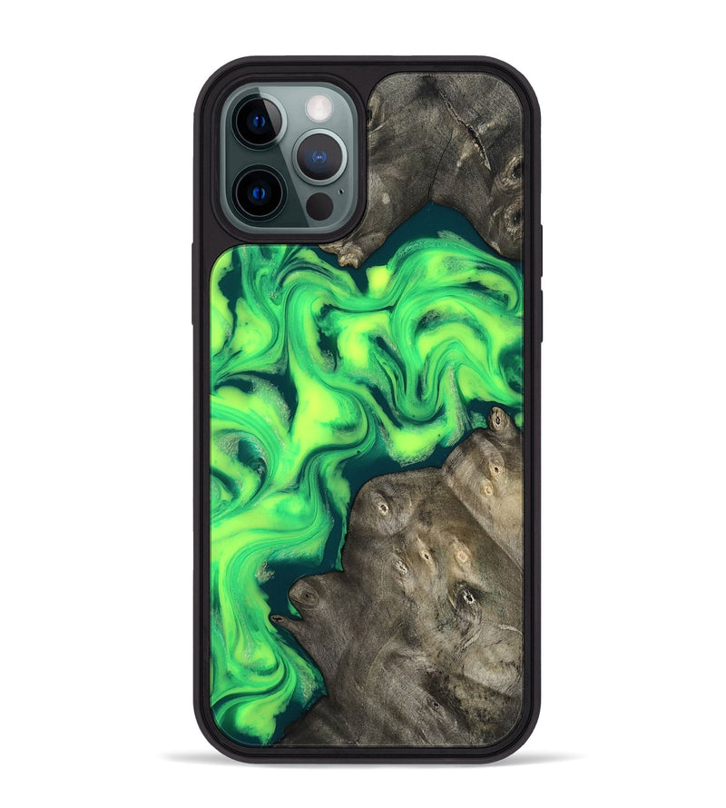 iPhone 12 Pro Max Wood Phone Case - Gael (Neon, 817205)