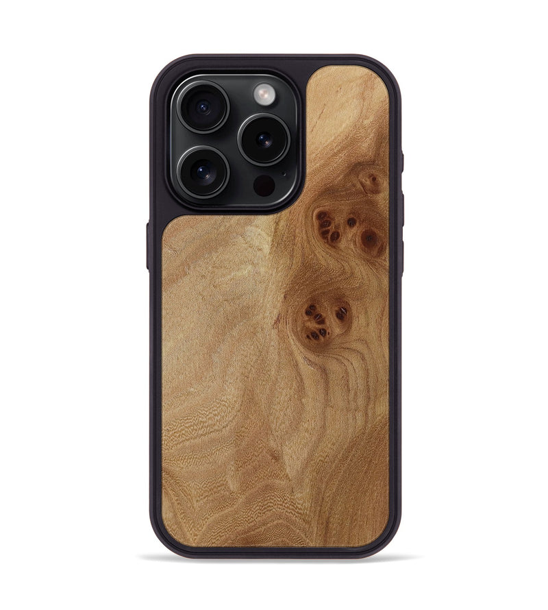 iPhone 15 Pro Wood Phone Case - Veda (Wood Burl, 817210)