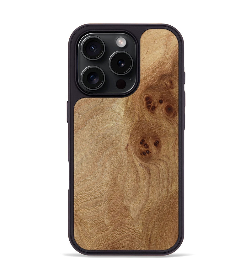 iPhone 16 Pro Wood Phone Case - Veda (Wood Burl, 817210)