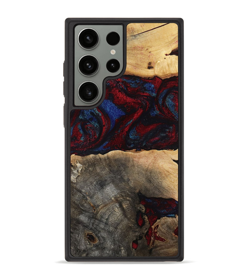 Galaxy S23 Ultra Wood Phone Case - Icie (Red, 817213)
