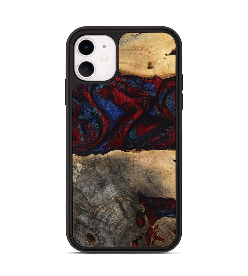 iPhone 11 Wood Phone Case - Icie (Red, 817213)
