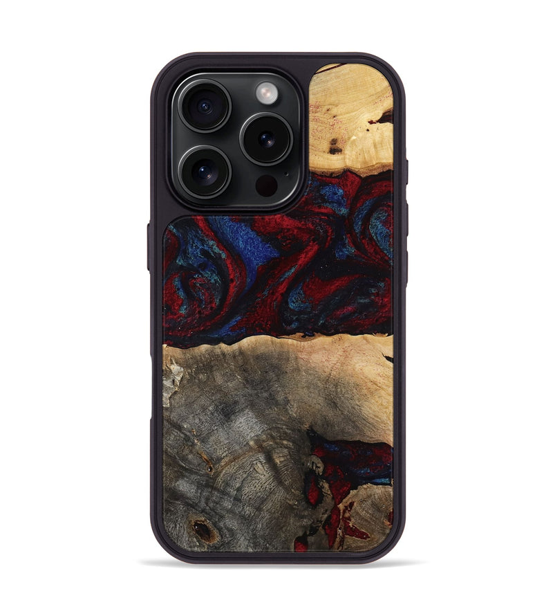 iPhone 16 Pro Wood Phone Case - Icie (Red, 817213)