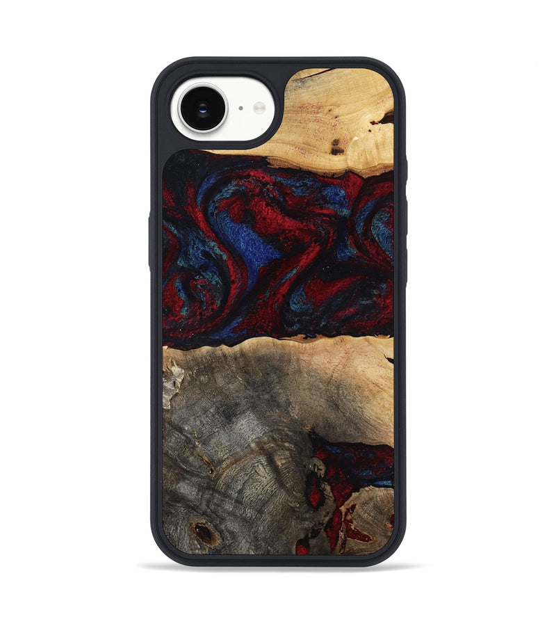 iPhone 16e Wood Phone Case - Icie (Red, 817213)
