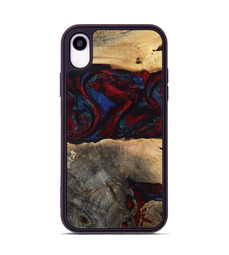 iPhone Xr Wood Phone Case - Icie (Red, 817213)