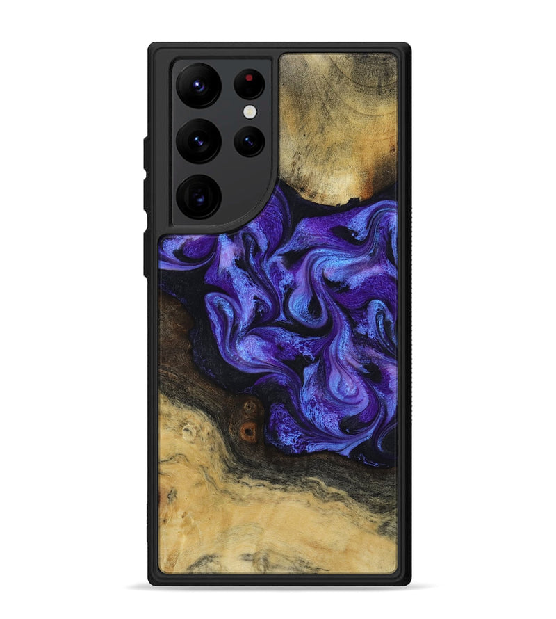 Galaxy S22 Ultra Wood Phone Case - Alvah (Purple, 817216)