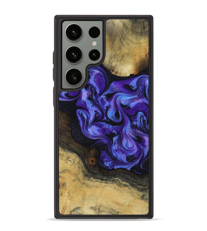Galaxy S23 Ultra Wood Phone Case - Alvah (Purple, 817216)
