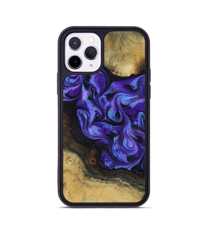 iPhone 11 Pro Wood Phone Case - Alvah (Purple, 817216)