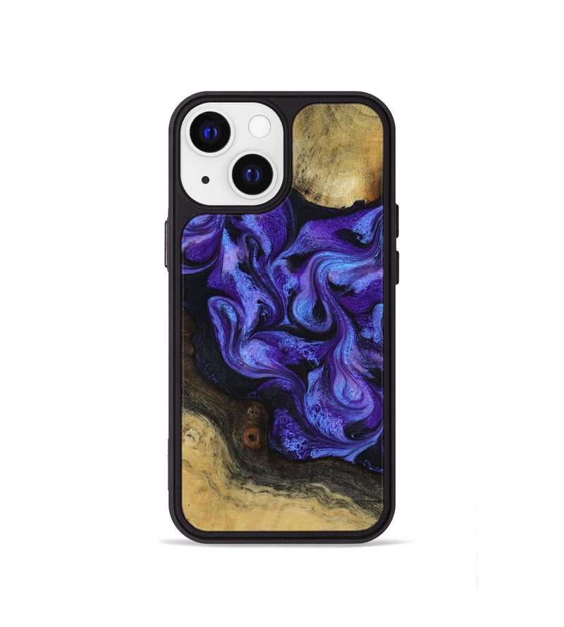 iPhone 13 mini Wood Phone Case - Alvah (Purple, 817216)