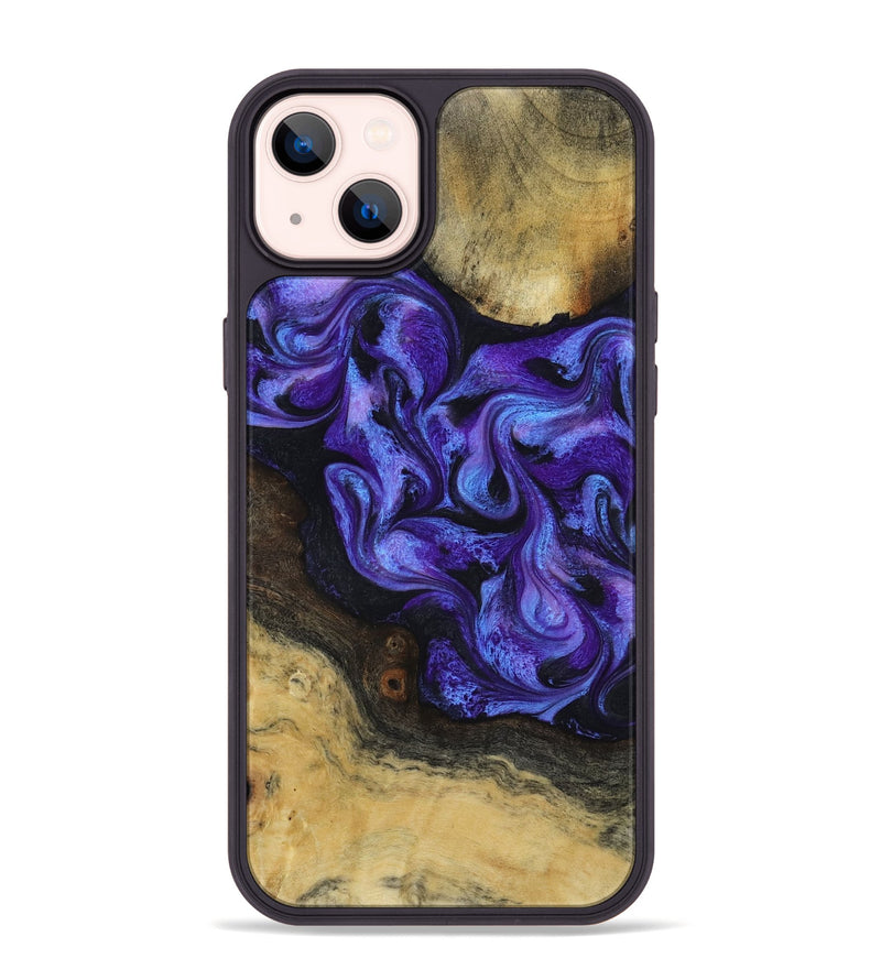 iPhone 14 Plus Wood Phone Case - Alvah (Purple, 817216)