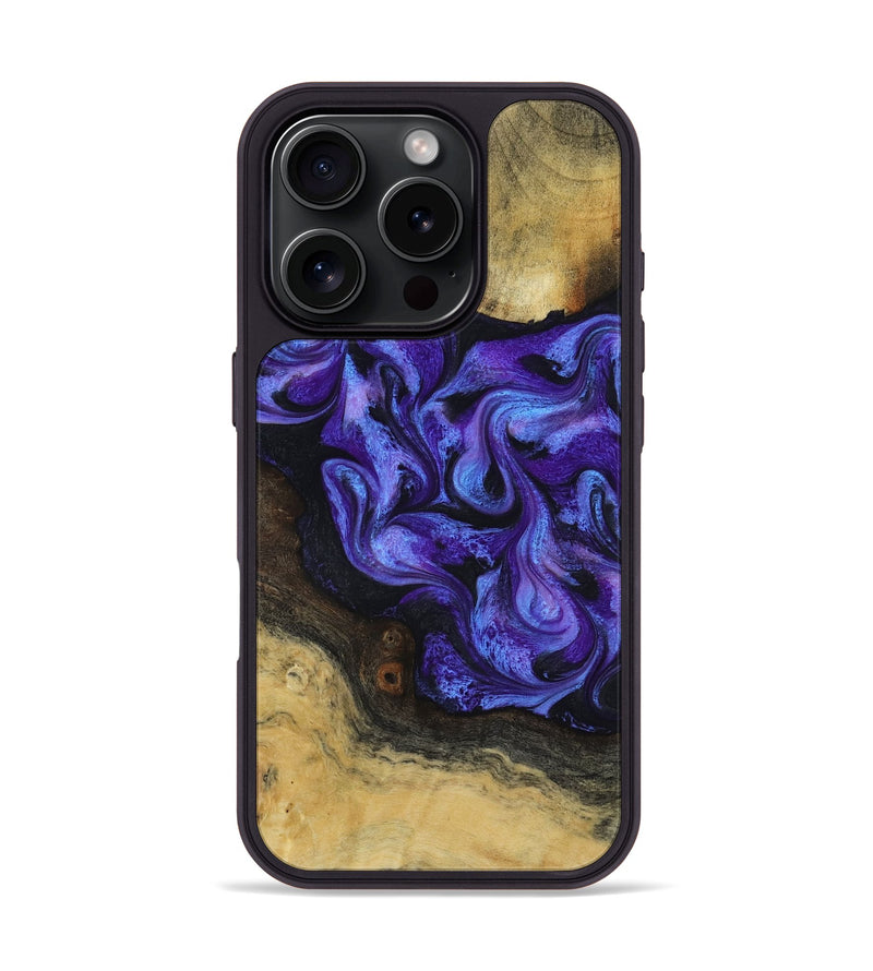 iPhone 16 Pro Wood Phone Case - Alvah (Purple, 817216)