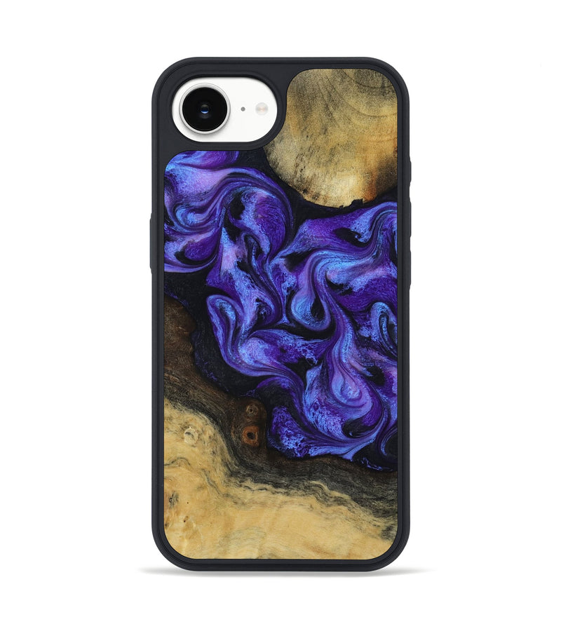 iPhone 16e Wood Phone Case - Alvah (Purple, 817216)