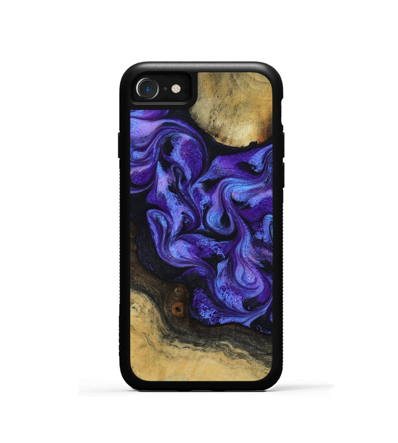 iPhone SE Wood Phone Case - Alvah (Purple, 817216)