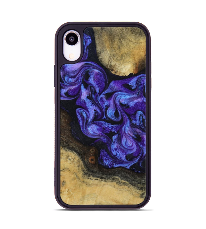 iPhone Xr Wood Phone Case - Alvah (Purple, 817216)