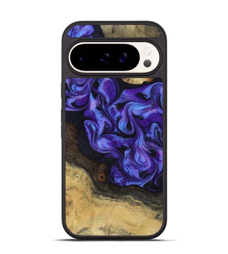 Pixel 9 Wood Phone Case - Alvah (Purple, 817216)