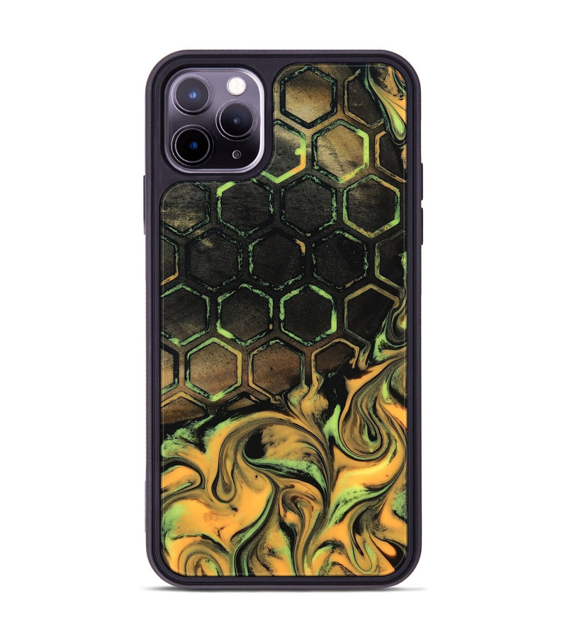 iPhone 11 Pro Max Wood Phone Case - Mallie (Neon, 817219)