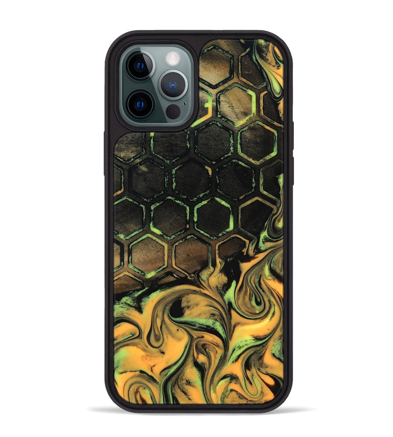 iPhone 12 Pro Max Wood Phone Case - Mallie (Neon, 817219)