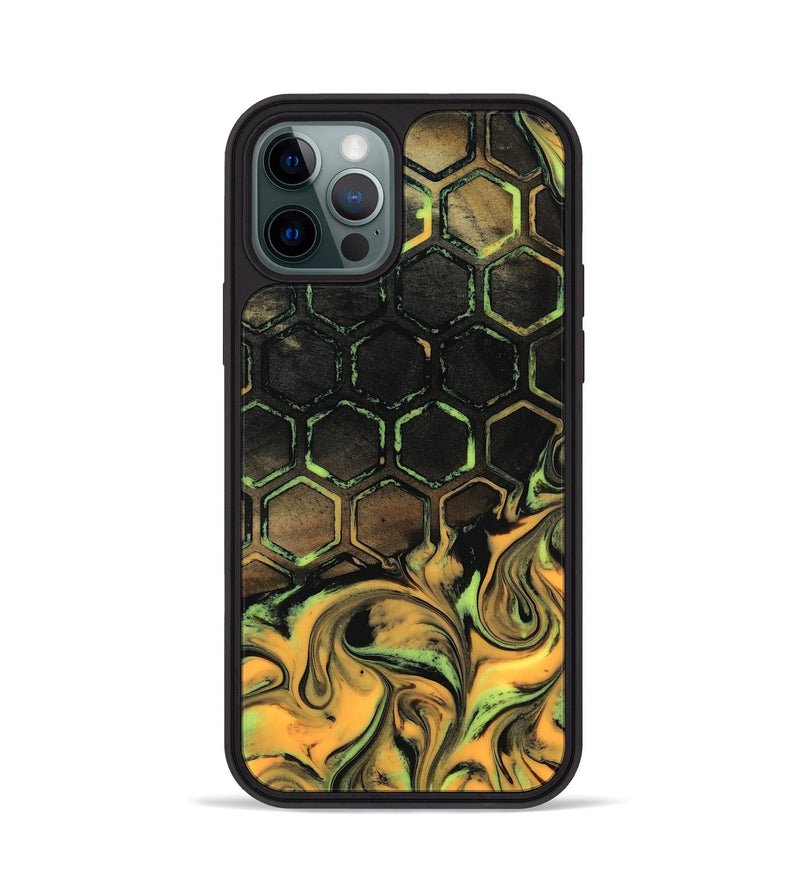 iPhone 12 Pro Wood Phone Case - Mallie (Neon, 817219)