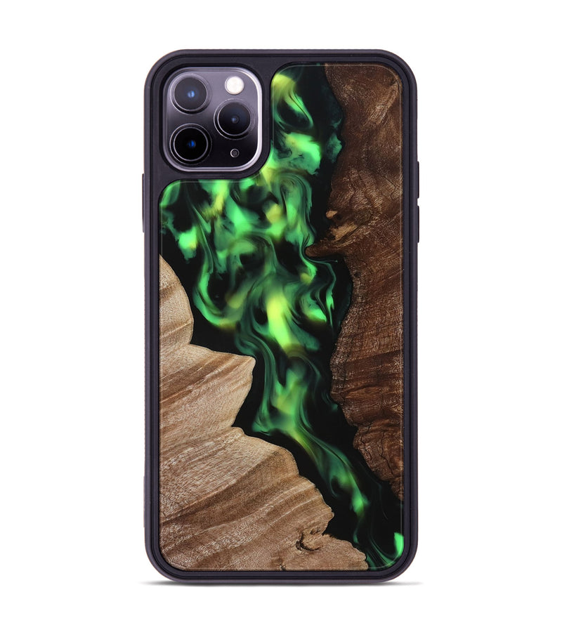 iPhone 11 Pro Max Wood Phone Case - Rudolph (Neon, 817221)