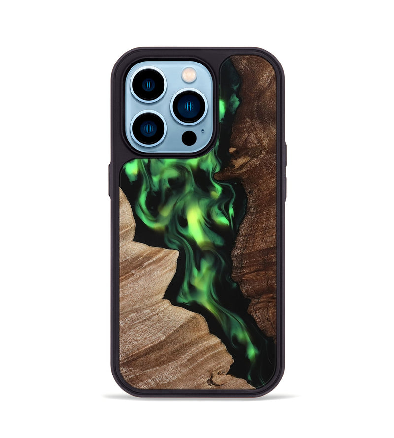 iPhone 14 Pro Wood Phone Case - Rudolph (Neon, 817221)
