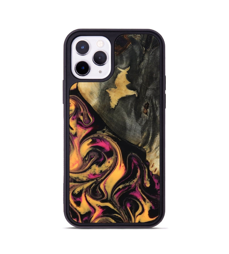 iPhone 11 Pro Wood Phone Case - Signe (Neon, 817222)