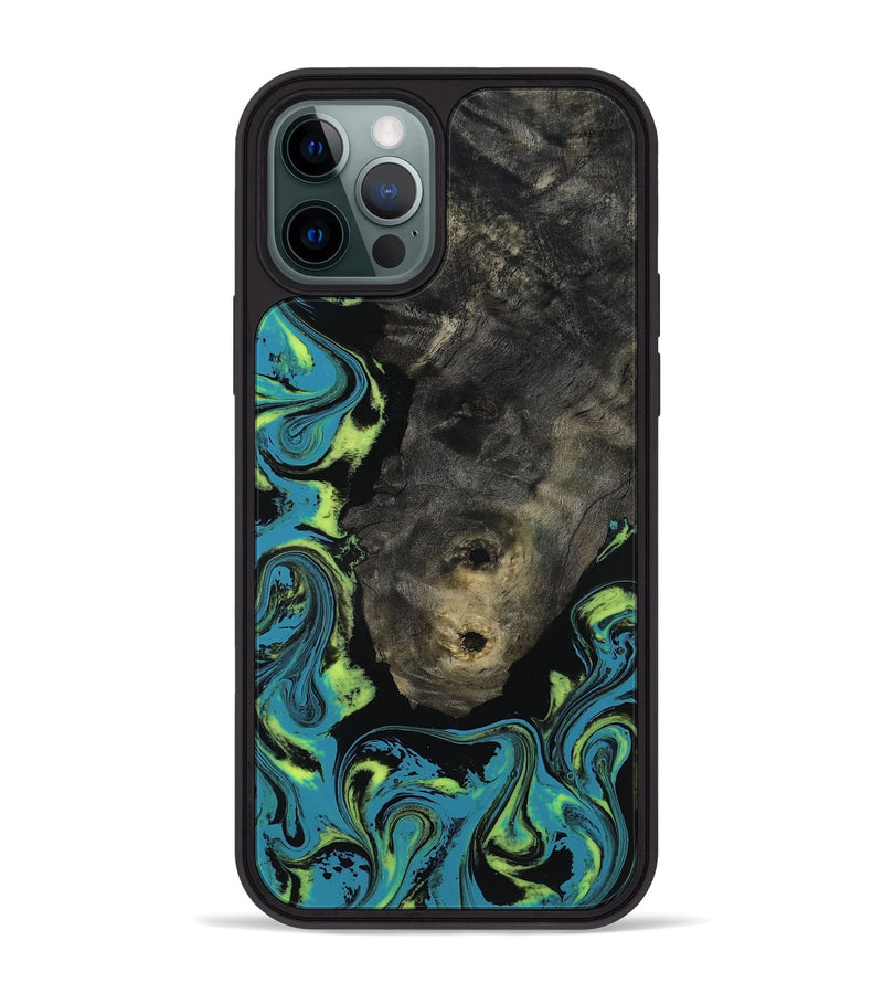 iPhone 12 Pro Max Wood Phone Case - Zella (Neon, 817223)
