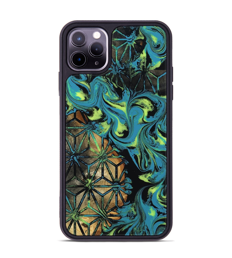 iPhone 11 Pro Max Wood Phone Case - Rylie (Neon, 817225)
