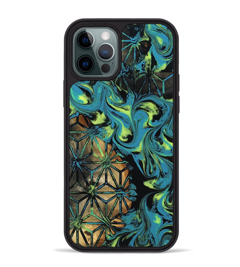 iPhone 12 Pro Max Wood Phone Case - Rylie (Neon, 817225)