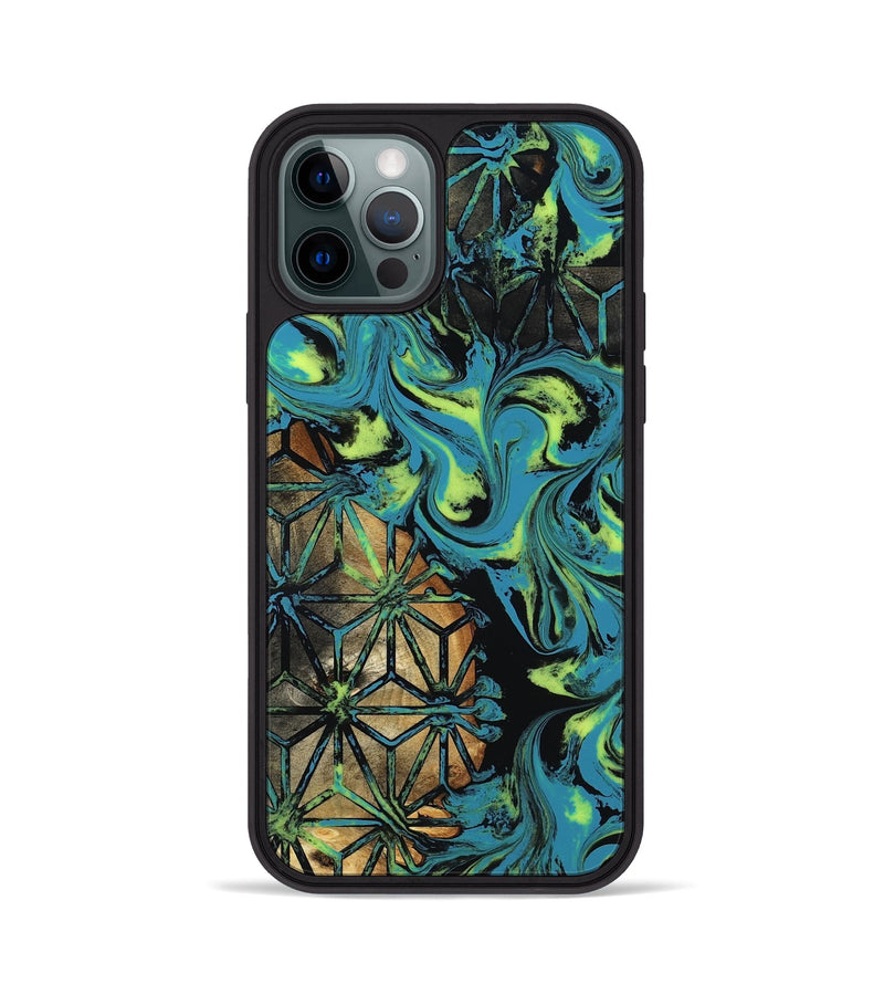 iPhone 12 Pro Wood Phone Case - Rylie (Neon, 817225)
