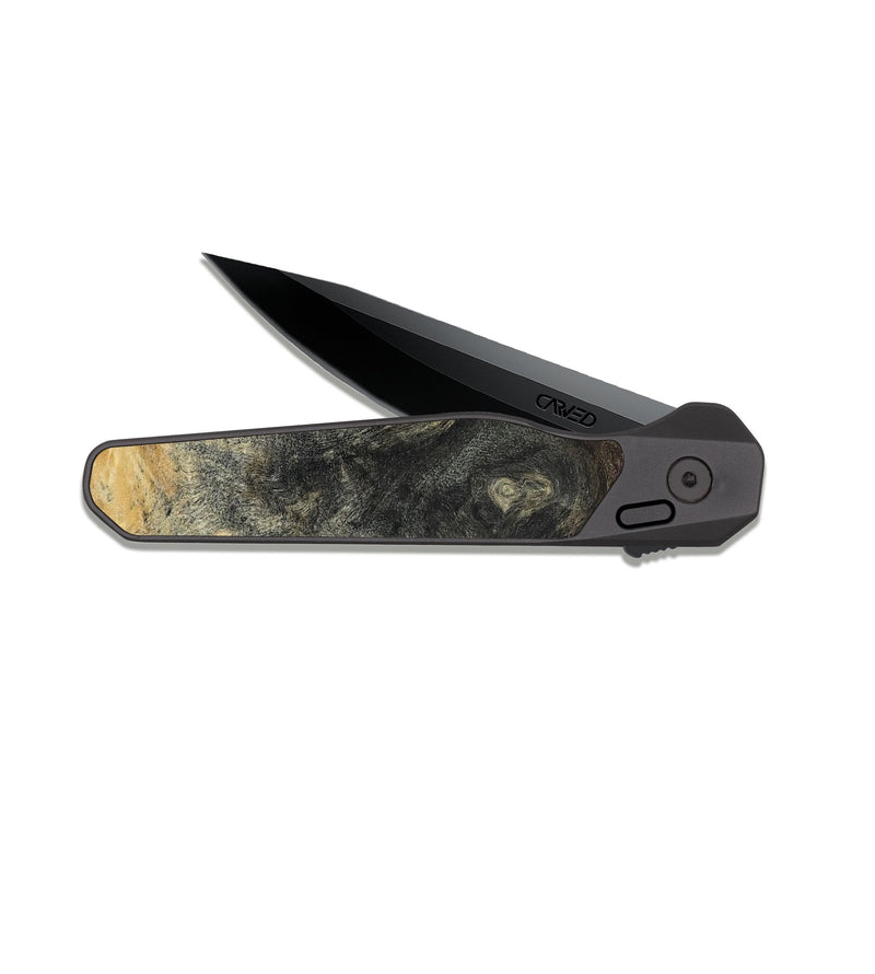 EDC Dark Slate Wood Pocket Knife - Denny (Coastal, 817227)