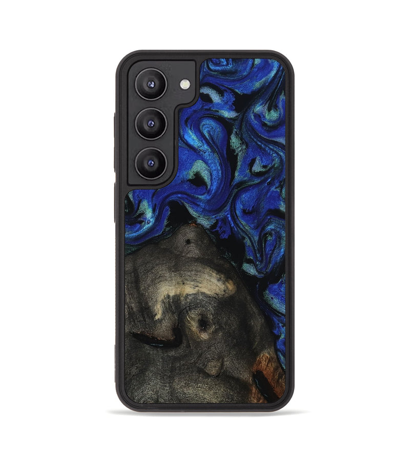 Galaxy S23 Wood Phone Case - Gage (Blue, 817237)