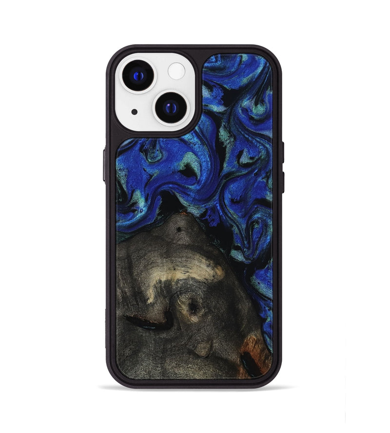 iPhone 13 Wood Phone Case - Gage (Blue, 817237)
