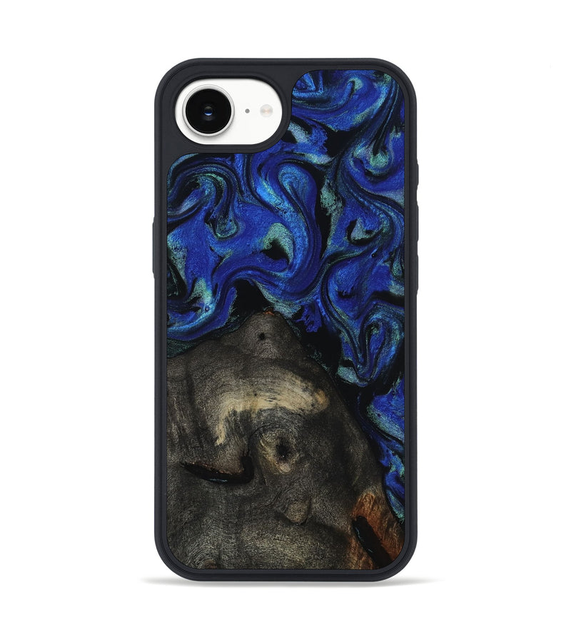 iPhone 16e Wood Phone Case - Gage (Blue, 817237)