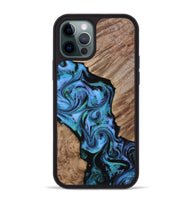 iPhone 12 Pro Max Wood Phone Case - Kalani (Blue, 817240)