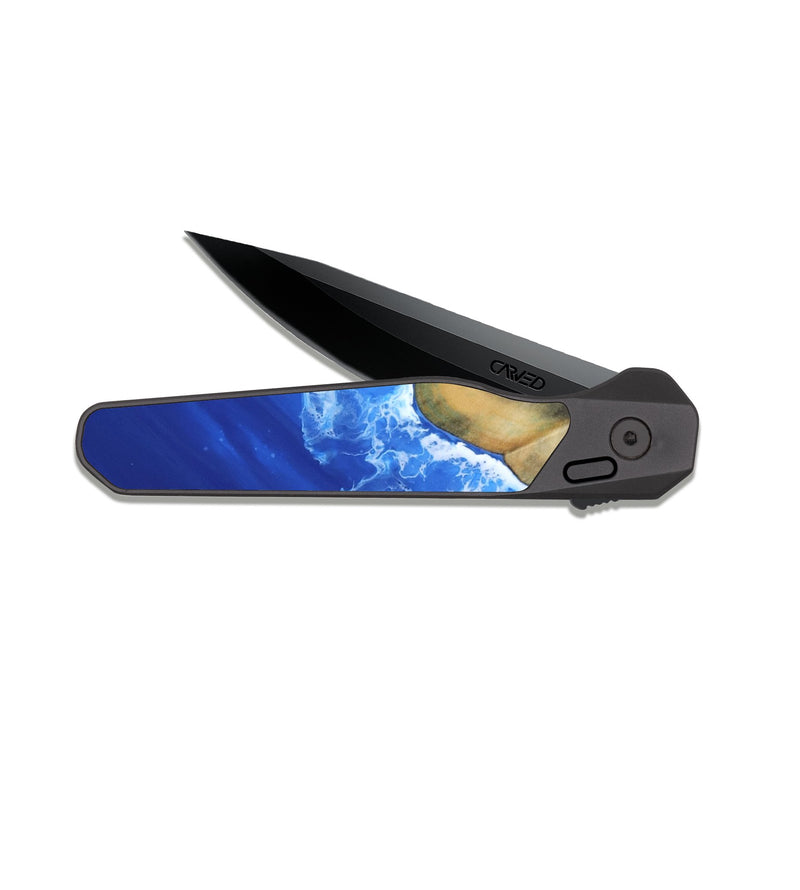 EDC Dark Slate Wood Pocket Knife - Katie (Coastal, 817258)