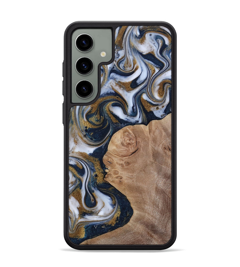 Galaxy S24 Plus Wood Phone Case - Keilani (Teal & Gold, 817276)